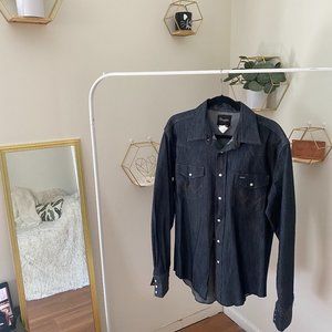 Jean Long Sleeve Button Down